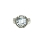 Load image into Gallery viewer, 9.30/GM WHITE ZIRCON SILVER RING Earrings - G0245