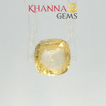 Load image into Gallery viewer, 4.08/CT Natural Yellow Sapphire With Govt Lab Certificate-101347