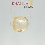 Load image into Gallery viewer, 4.08/CT Natural Yellow Sapphire With Govt Lab Certificate-101347