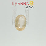 Load image into Gallery viewer, 4.02/CT Natural Yellow Sapphire with Govt Lab Certificate-120388