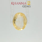Load image into Gallery viewer, 4.10/CT Natural yellow sapphire with Govt Lab Certificate-120537