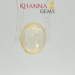 Load image into Gallery viewer, 4.10/CT Natural yellow sapphire with Govt Lab Certificate-120537