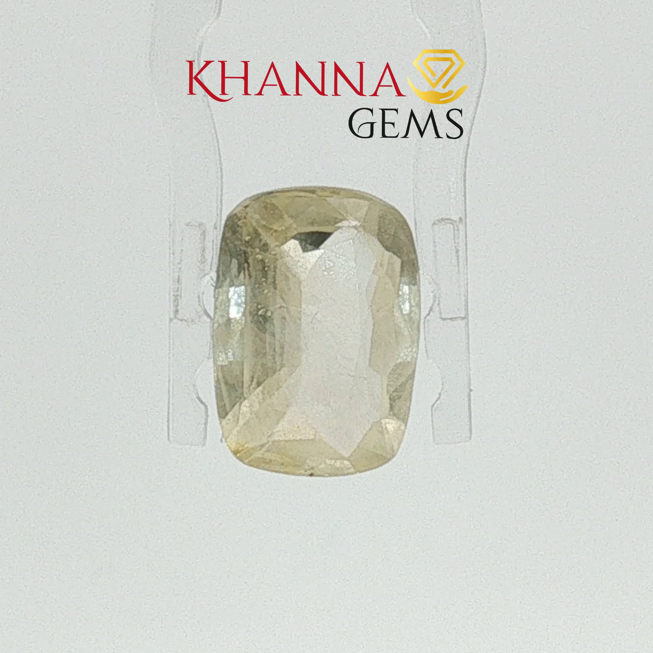 4.06/CT Natural Yellow Sapphire With Govt Lab Certificate-12927D53213