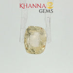 Load image into Gallery viewer, 4.67/CT Natural Yellow Sapphire with Govt Lab Certificate-133416