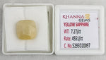 Load image into Gallery viewer, 7.27/CT Natural Yellow Sapphire With Govt Lab Certificate-5295D20097