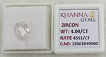 Load image into Gallery viewer, 4.04/CT Natural Zircon with Govt. Lab certificate-12061D49000