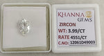 Load image into Gallery viewer, 3.99/CT Natural Zircon with Govt. Lab certificate-12061D49003