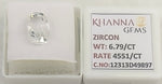 Load image into Gallery viewer, 5.86/CT Natural Zircon with Govt. Lab certificate-12313D49897