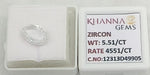Load image into Gallery viewer, 5.51/CT Natural Zircon with Govt. Lab certificate-12313D49905