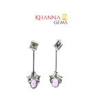 Load image into Gallery viewer, 5.40/GM Royal Zircon- Amethyst Earrings - G0033