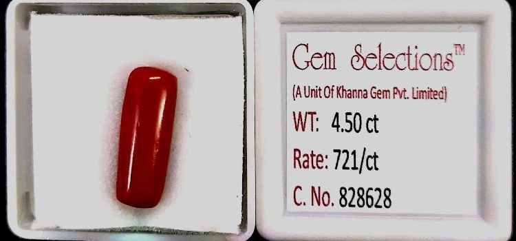 4.50/CT Italian Red Coral