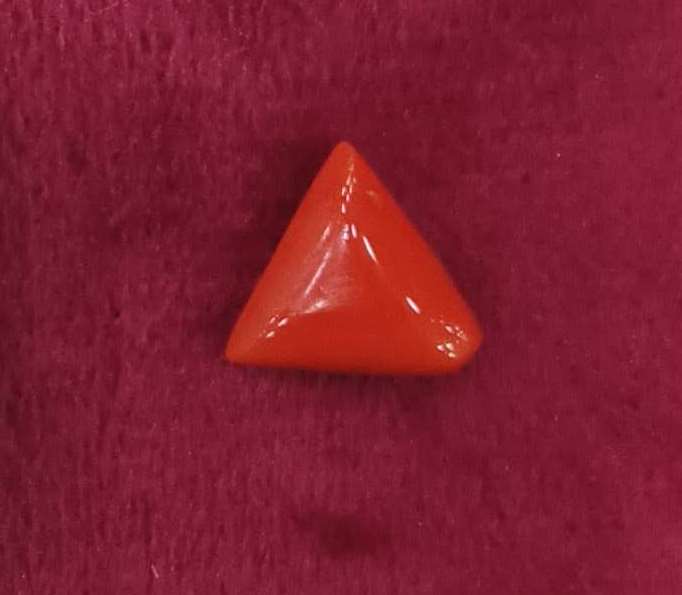 5.08/CT Natural Triangular Red Coral-1054