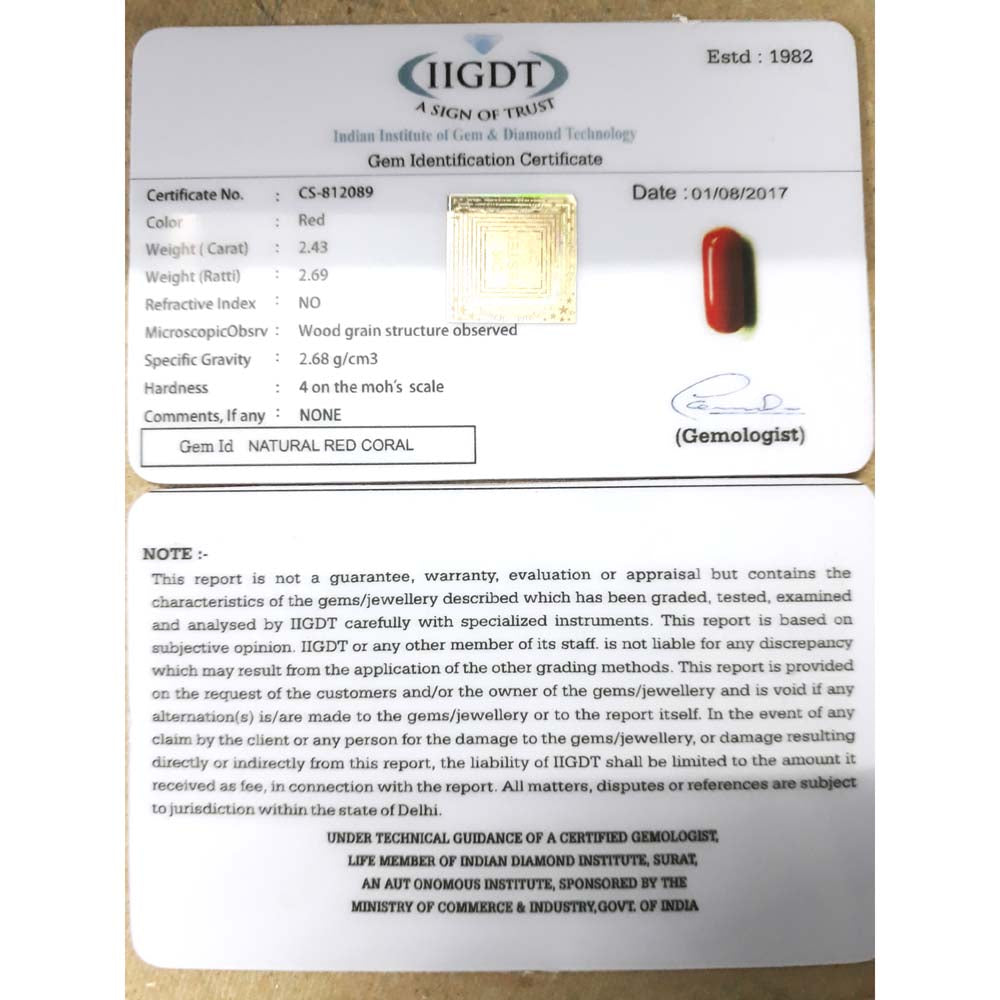 2.43/CT Natural Italian Moonga