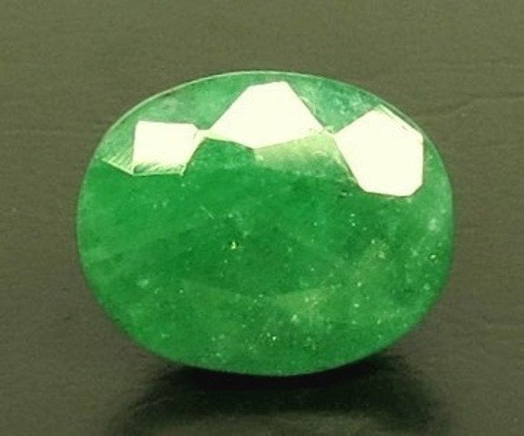 6.55/CT Natural Panna Stone with Govt. Lab Certificate-6771