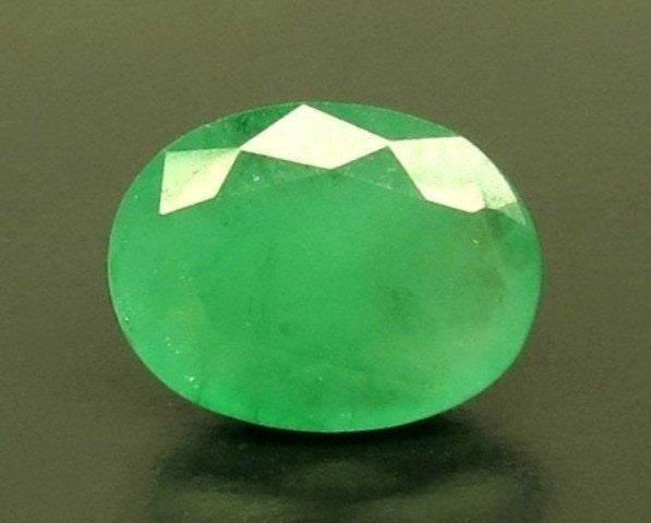 6.35/CT Natural Panna Stone with Govt. Lab Certificate-23310