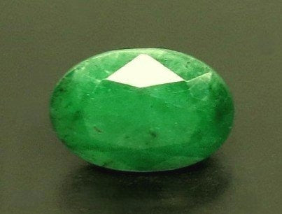 6.53/CT Natural Panna Stone with Govt. Lab Certificate-12210