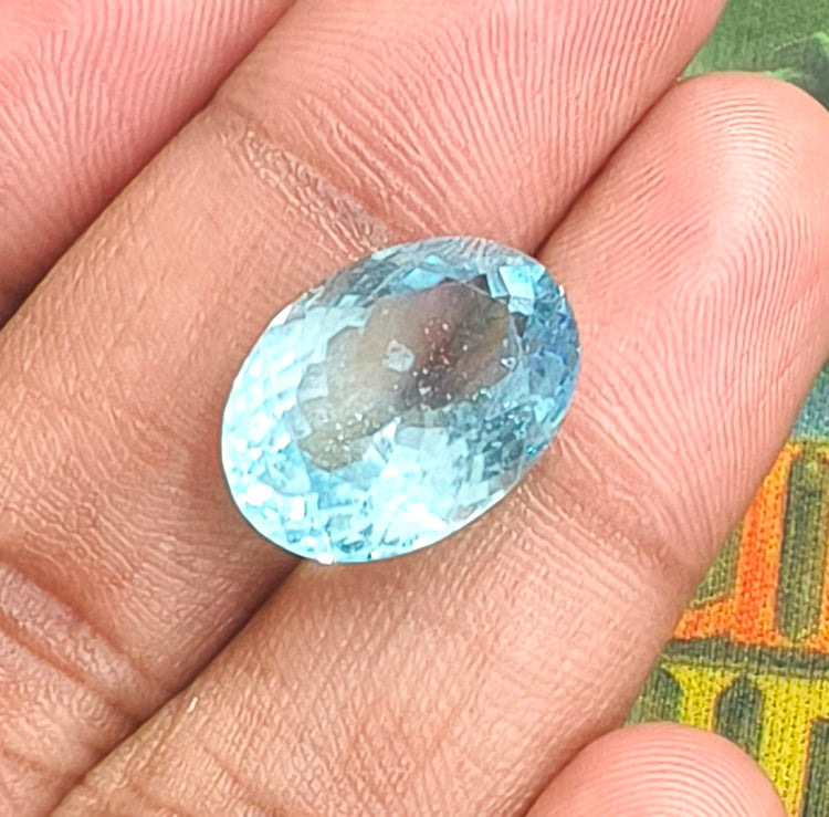 8.36/CT Natural Aquamarine with Govt Lab Certificate-5661
