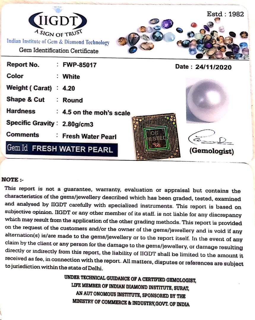 4.66 Ratti Fresh Water Pearl (277)