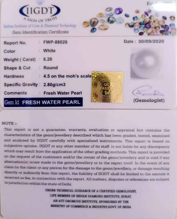 6.88 Ratti Fresh Water Pearl (277)