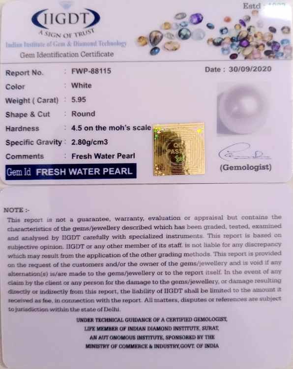 6.60 Ratti Fresh Water Pearl (277)