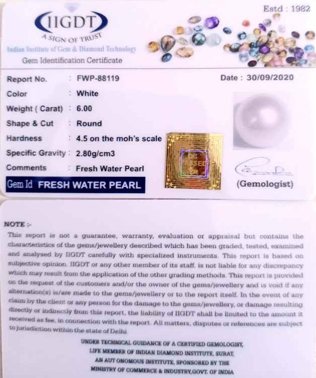 6.66 Ratti Fresh Water Pearl (277)