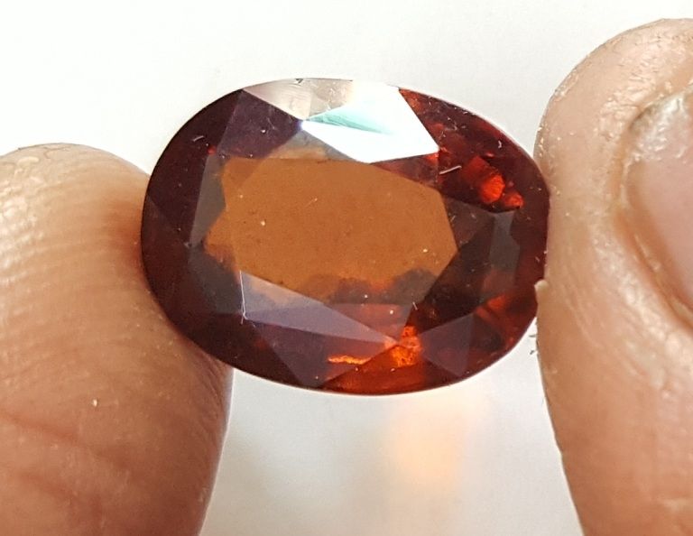 9.29 Ratti Natural Hessonite with Govt. Lab Certificate-(114436)