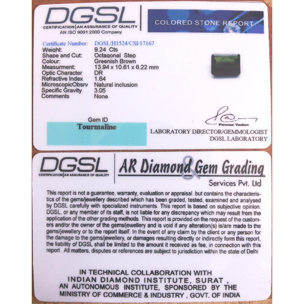9.24/CT Natural Tourmaline Gemstone