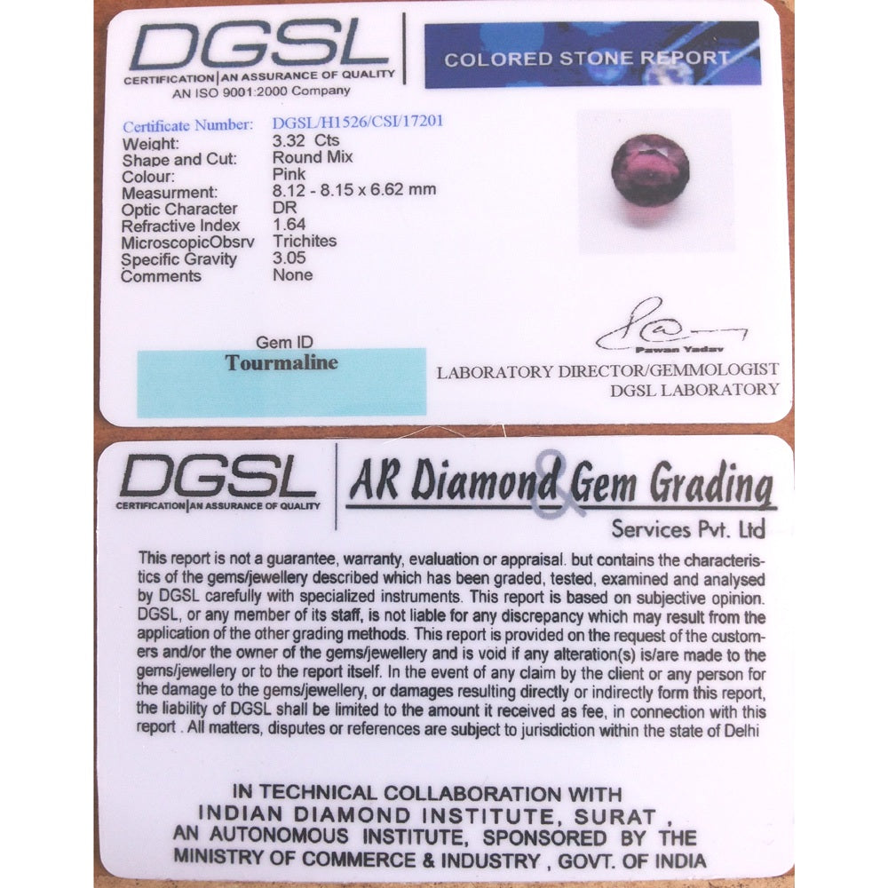 3.32/CT Premium Quality Tourmaline