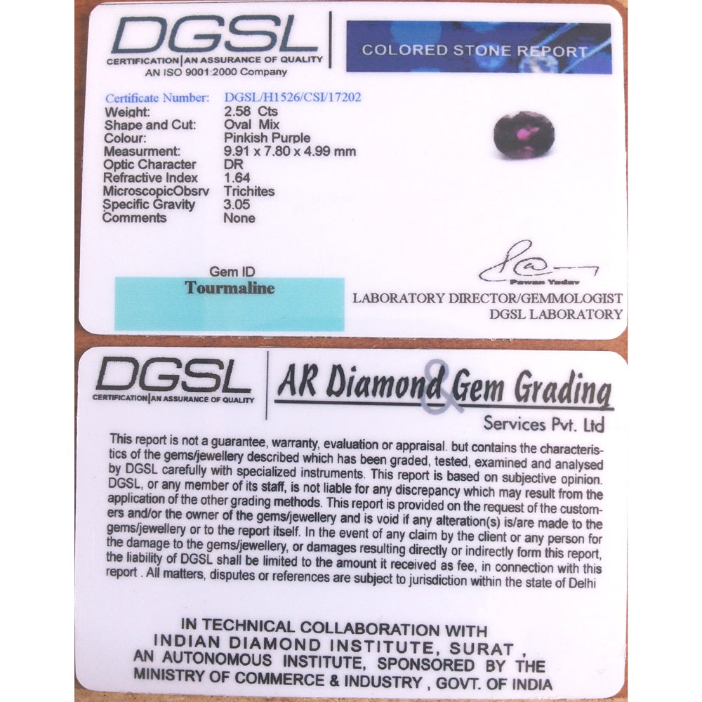 2.58/CT Premium Quality Tourmaline