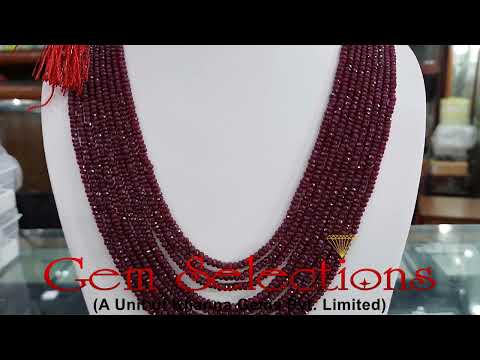 Natural Ruby Beads - RUSTR019