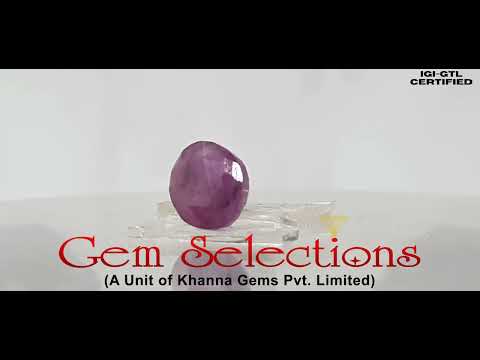 4.52 Ratti Natural New Burma Ruby with Govt. Lab Certificate-(4551)
