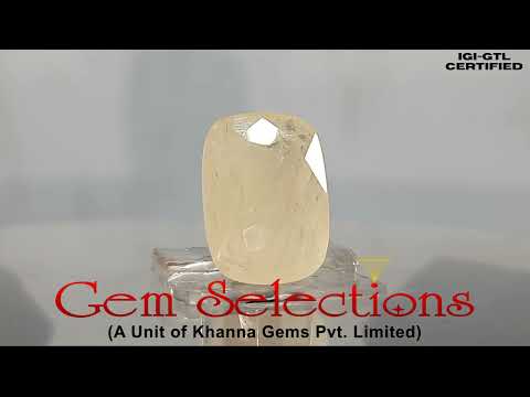 9.02 Ratti Natural Ceylonese Pukhraj Stone with Govt Lab Certificate (6771)