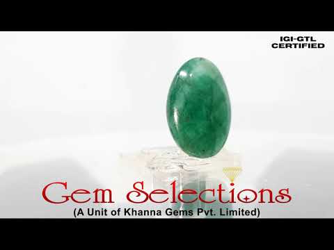 10.76 Ratti Natural Panna Stone With Govt. Lab Certificate (3441)