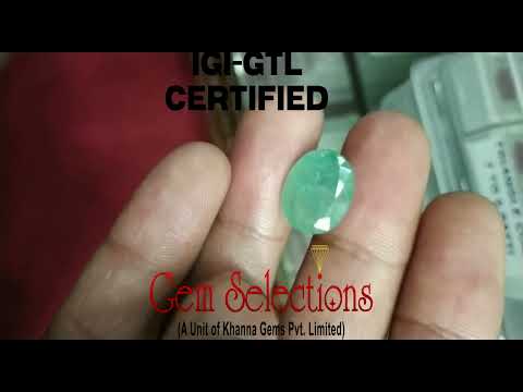 Natural ZAMBIAN Panna Stone With Govt. Lab Certificate (2331) - 8.39 CT.