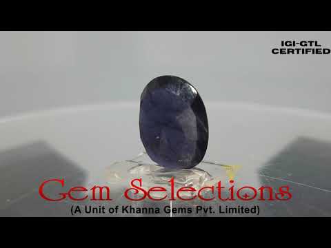 4.18 Ratti Natural Iolite With Govt. Lab Certificate-(125106)