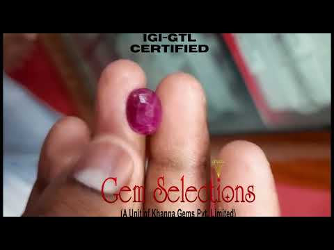 4.74 Ratti Natural Neo Burma Ruby with Govt Lab Certificate-(6771)