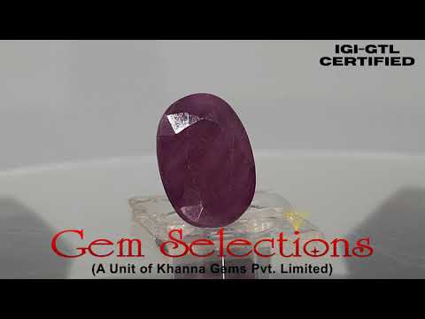 5.66 Ratti Natural Neo Burma Ruby with Govt. Lab Certificate-(5661)