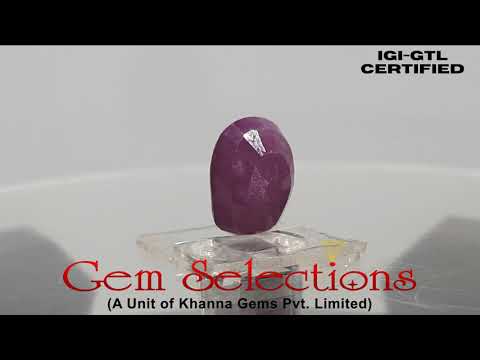 6.29 Ratti Natural New Burma Ruby with Govt. Lab Certificate-(125313)