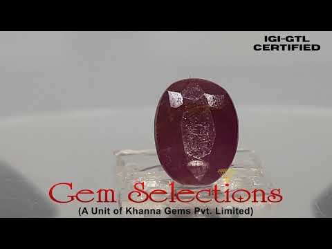 5.11 Ratti Natural New Burma Ruby with Govt. Lab Certificate-(125317)