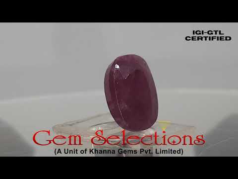 7.29 Ratti Natural New Burma Ruby with Govt. Lab Certificate-(125460)
