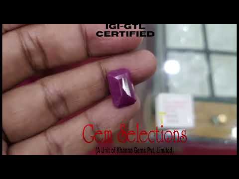 10.31 Ratti Natural new burma Ruby with Govt. Lab Certificate-(2331)