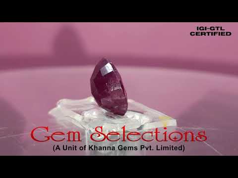 3.54 Ratti Natural Mozambique Ruby with Govt. Lab Certificate-(12210)