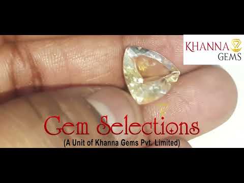 6.60/Carat Natural Triangular Citrine Stone