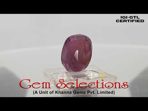 5.47 Ratti Natural Mozambique Ruby with Govt. Lab Certificate-(12210)