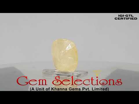 11.83/CT Natural Ceylonese Pukhraj Stone with Govt Lab Certificate (6771)