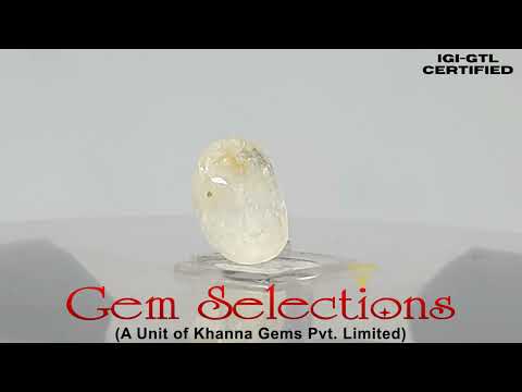 9.29/CT Natural Ceylonese Pukhraj Stone with Govt Lab Certificate (6771)