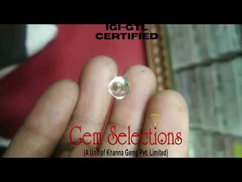 3.83/CT Natural Ceylonese Pukhraj Stone with Govt Lab Certificate-YELSA9A