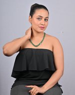 Load image into Gallery viewer, 33.14/GM TWO LAYER EMERALD BEADS MALA (3750.66)