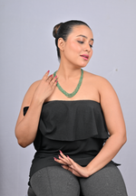 Load image into Gallery viewer, 55.07/GM THREE LAYER EMERALD BEADS MALA (1750)