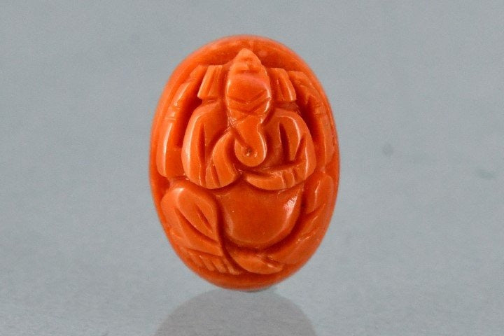 5.19/Carat Natural Ganesh JI Japanese Red Coral-9200